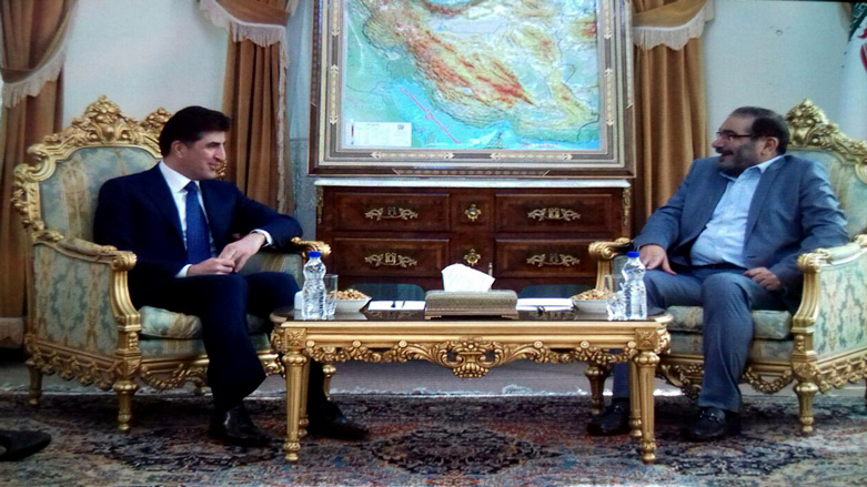 نێچیرڤان بارزانی و عەلی شەمخانی پەیوەندییەكانی ھەرێمی كوردستان و ئێران تاوتوێ دەكەن